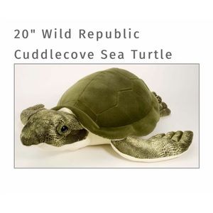 Wildlife Republican 20” Cuddlecove green sea turtle plush EUC SOFT